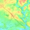 Mappa topografica Kerlan, altitudine, rilievo