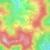 Mappa topografica L'Aubépin, altitudine, rilievo