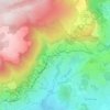 Mappa topografica Les Chauves, altitudine, rilievo