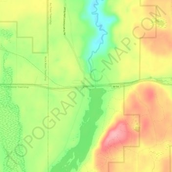 Mappa topografica Dixon, altitudine, rilievo