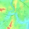 Mappa topografica Brownhill, altitudine, rilievo