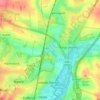 Mappa topografica Headbourne Worthy, altitudine, rilievo