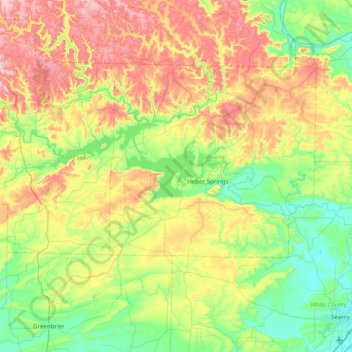Mappa topografica Eden Isle, altitudine, rilievo