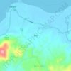 Mappa topografica Bogo, altitudine, rilievo