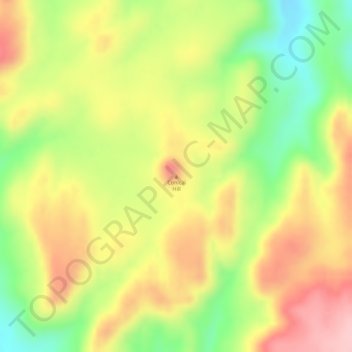 Mappa topografica Conical Hill, altitudine, rilievo