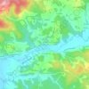 Mappa topografica Michelas, altitudine, rilievo