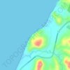 Mappa topografica Punta Palmar, altitudine, rilievo