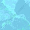 Mappa topografica Lake Judge Perez, altitudine, rilievo