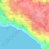 Mappa topografica Le Loch, altitudine, rilievo