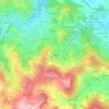 Mappa topografica Le Teilloux, altitudine, rilievo