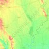 Mappa topografica Arkansas, altitudine, rilievo