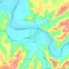 Mappa topografica Rapel, altitudine, rilievo