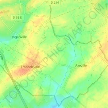Mappa topografica Le Gros Chêne, altitudine, rilievo
