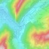 Mappa topografica Le Clos, altitudine, rilievo