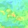 Mappa topografica Le Bouchet, altitudine, rilievo