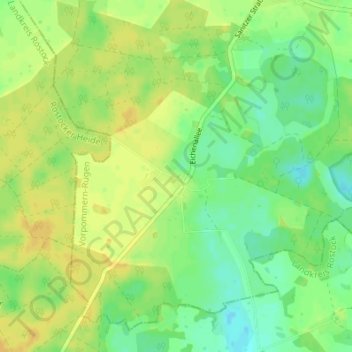 Mappa topografica Dänschenburg, altitudine, rilievo
