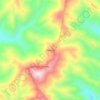 Mappa topografica Xalostoc, altitudine, rilievo