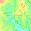 Mappa topografica Dawson, altitudine, rilievo
