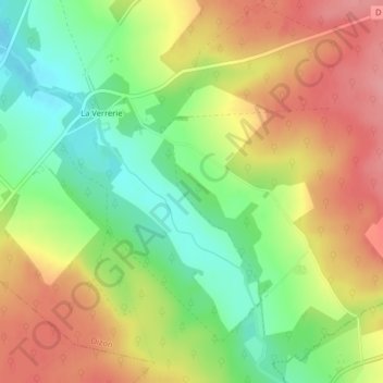 Mappa topografica Les Marats, altitudine, rilievo