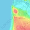 Mappa topografica Rocas de Santo Domingo, altitudine, rilievo