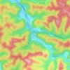 Mappa topografica Slade, altitudine, rilievo
