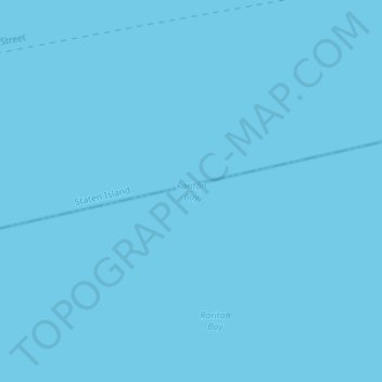 Mappa topografica Raritan Bay, altitudine, rilievo