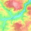 Mappa topografica Les Rues, altitudine, rilievo