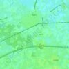 Mappa topografica Plantage, altitudine, rilievo