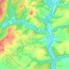 Mappa topografica Kernévez, altitudine, rilievo