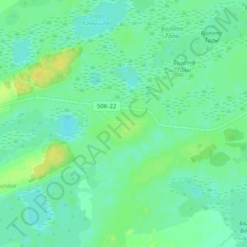 Mappa topografica Антошкино, altitudine, rilievo