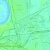 Mappa topografica Glendale, altitudine, rilievo