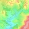 Mappa topografica Cossange, altitudine, rilievo