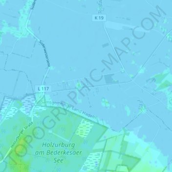 Mappa topografica Höring, altitudine, rilievo