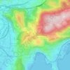 Mappa topografica Col des Quatre-Chemins, altitudine, rilievo