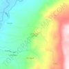 Mappa topografica Veredo Alto Cañada, altitudine, rilievo