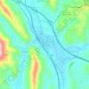 Mappa topografica Rocky Top, altitudine, rilievo