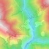 Mappa topografica Valabres, altitudine, rilievo
