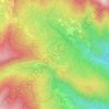 Mappa topografica Le Regine, altitudine, rilievo