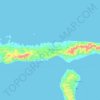 Mappa topografica Pulau Mangole, altitudine, rilievo