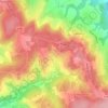 Mappa topografica Le Brut, altitudine, rilievo