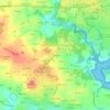 Mappa topografica Botquelen, altitudine, rilievo