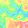 Mappa topografica Ledgedale, altitudine, rilievo