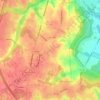 Mappa topografica Cottage Green, altitudine, rilievo