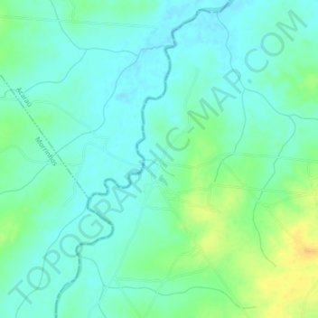 Mappa topografica Leste, altitudine, rilievo
