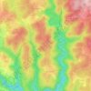 Mappa topografica Espagne, altitudine, rilievo