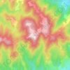Mappa topografica Les Plaines, altitudine, rilievo