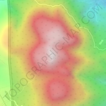 Mappa topografica Mount Tabayoc, altitudine, rilievo