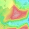 Mappa topografica Forêt entre deux Chemins, altitudine, rilievo