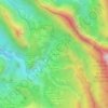 Mappa topografica Îlet à Malheur, altitudine, rilievo