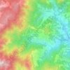 Mappa topografica San Martino di Paravanico, altitudine, rilievo